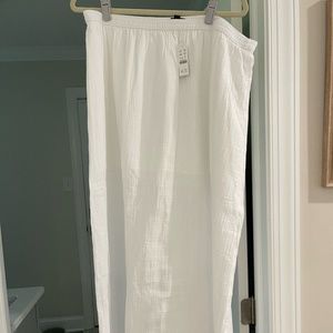 JCrew Gauze Skirt - White